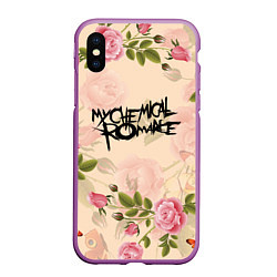 Чехол iPhone XS Max матовый My Chemical Romance, цвет: 3D-фиолетовый