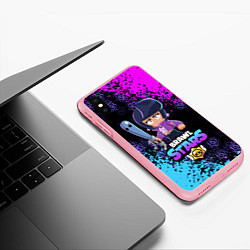 Чехол iPhone XS Max матовый BRAWL STARS BIBI, цвет: 3D-баблгам — фото 2