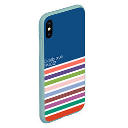 Чехол iPhone XS Max матовый Pantone цвет года с 2012 по 2020 гг, цвет: 3D-мятный — фото 2