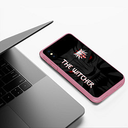 Чехол iPhone XS Max матовый ВЕДЬМАК, цвет: 3D-малиновый — фото 2