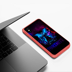 Чехол iPhone XS Max матовый FORTNITE, цвет: 3D-красный — фото 2