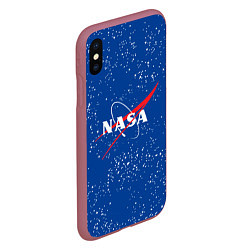 Чехол iPhone XS Max матовый NASA, цвет: 3D-малиновый — фото 2