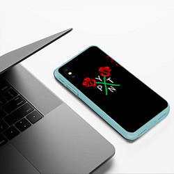 Чехол iPhone XS Max матовый ТИКТОКЕР - PAYTON MOORMEIE, цвет: 3D-мятный — фото 2