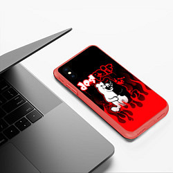 Чехол iPhone XS Max матовый MONOKUMA, цвет: 3D-красный — фото 2