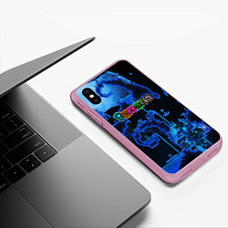 Чехол iPhone XS Max матовый Terraria, цвет: 3D-розовый — фото 2