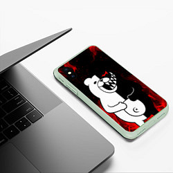 Чехол iPhone XS Max матовый MONOKUMA, цвет: 3D-салатовый — фото 2