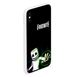 Чехол iPhone XS Max матовый Fortnite, цвет: 3D-белый — фото 2
