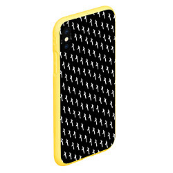 Чехол iPhone XS Max матовый LiL PEEP Pattern, цвет: 3D-желтый — фото 2