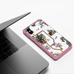 Чехол iPhone XS Max матовый Heroes of Might and Magic, цвет: 3D-малиновый — фото 2