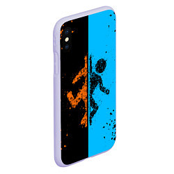 Чехол iPhone XS Max матовый Portal, цвет: 3D-светло-сиреневый — фото 2