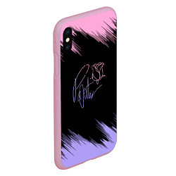 Чехол iPhone XS Max матовый ТИКТОКЕР - PAYTON MOORMEIE, цвет: 3D-розовый — фото 2