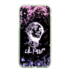 Чехол iPhone XS Max матовый LIL PEEP, цвет: 3D-салатовый