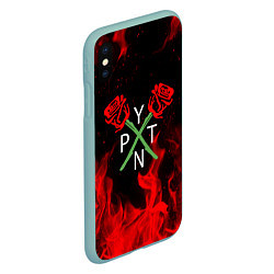 Чехол iPhone XS Max матовый Payton Moormeier: TikTok, цвет: 3D-мятный — фото 2