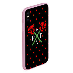 Чехол iPhone XS Max матовый Payton Moormeier: Roses, цвет: 3D-розовый — фото 2