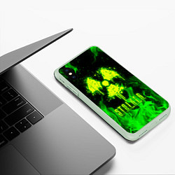 Чехол iPhone XS Max матовый STALKER 2, цвет: 3D-салатовый — фото 2