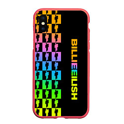 Чехол iPhone XS Max матовый BILLIE EILISH, цвет: 3D-красный