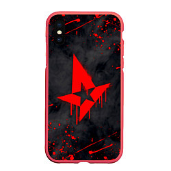 Чехол iPhone XS Max матовый ASTRALIS, цвет: 3D-красный