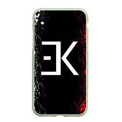 Чехол iPhone XS Max матовый ЕГОР КРИД, цвет: 3D-салатовый