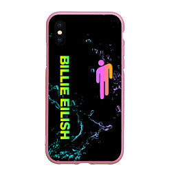 Чехол iPhone XS Max матовый BILLIE EILISH, цвет: 3D-розовый