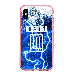 Чехол iPhone XS Max матовый LINDEMANN STORM, цвет: 3D-баблгам