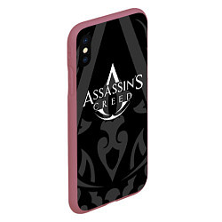 Чехол iPhone XS Max матовый Assassin’s Creed, цвет: 3D-малиновый — фото 2