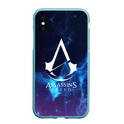 Чехол iPhone XS Max матовый Assassin’s Creed, цвет: 3D-мятный