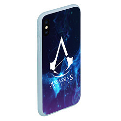 Чехол iPhone XS Max матовый Assassin’s Creed, цвет: 3D-голубой — фото 2