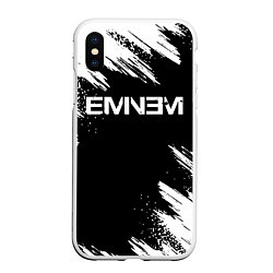 Чехол iPhone XS Max матовый EMINEM, цвет: 3D-белый