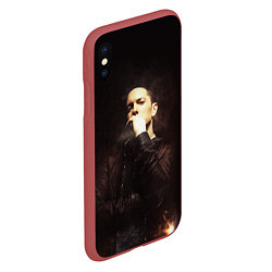 Чехол iPhone XS Max матовый EMINEM, цвет: 3D-красный — фото 2