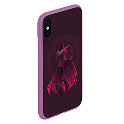 Чехол iPhone XS Max матовый Hollow Knight, цвет: 3D-фиолетовый — фото 2