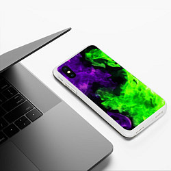 Чехол iPhone XS Max матовый БИТВА ОГНЕЙ, цвет: 3D-белый — фото 2