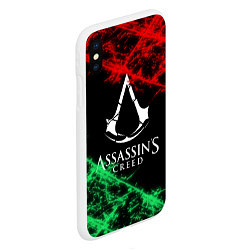 Чехол iPhone XS Max матовый Assassin’s Creed: Red & Green, цвет: 3D-белый — фото 2