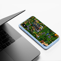 Чехол iPhone XS Max матовый Heroes of Might and Magic, цвет: 3D-голубой — фото 2