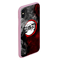 Чехол iPhone XS Max матовый KIMETSU NO YAIBA, цвет: 3D-розовый — фото 2