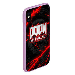 Чехол iPhone XS Max матовый DOOM ETERNAL, цвет: 3D-сиреневый — фото 2