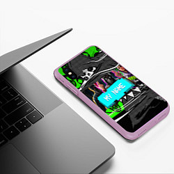 Чехол iPhone XS Max матовый WATCH DOGS 2, цвет: 3D-сиреневый — фото 2