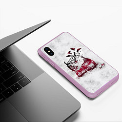 Чехол iPhone XS Max матовый Three Days Grace, цвет: 3D-сиреневый — фото 2