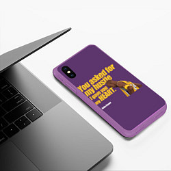 Чехол iPhone XS Max матовый Kobe Bryant, цвет: 3D-фиолетовый — фото 2