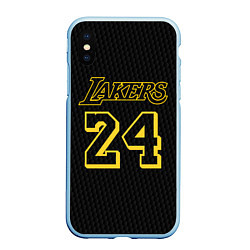 Чехол iPhone XS Max матовый Kobe Bryant, цвет: 3D-голубой