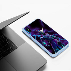 Чехол iPhone XS Max матовый FORTNITE, цвет: 3D-голубой — фото 2