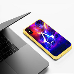 Чехол iPhone XS Max матовый ASSASSINS CREED, цвет: 3D-желтый — фото 2