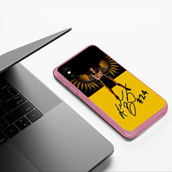 Чехол iPhone XS Max матовый Kobe Bryant, цвет: 3D-малиновый — фото 2