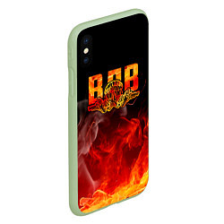 Чехол iPhone XS Max матовый ВДВ, цвет: 3D-салатовый — фото 2
