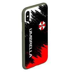 Чехол iPhone XS Max матовый UMBRELLA CORP, цвет: 3D-темно-зеленый — фото 2