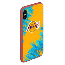 Чехол iPhone XS Max матовый Kobe Bryant, цвет: 3D-красный — фото 2