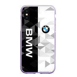 Чехол iPhone XS Max матовый BMW, цвет: 3D-светло-сиреневый