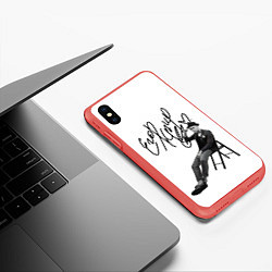 Чехол iPhone XS Max матовый Егор Крид, цвет: 3D-красный — фото 2