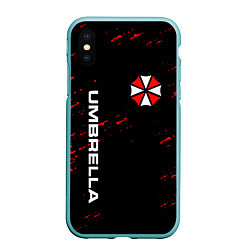 Чехол iPhone XS Max матовый UMBRELLA CORPORATION, цвет: 3D-мятный