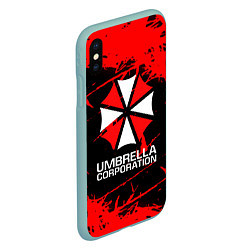 Чехол iPhone XS Max матовый UMBRELLA CORPORATION, цвет: 3D-мятный — фото 2