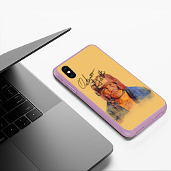 Чехол iPhone XS Max матовый Arturo Gatti, цвет: 3D-сиреневый — фото 2